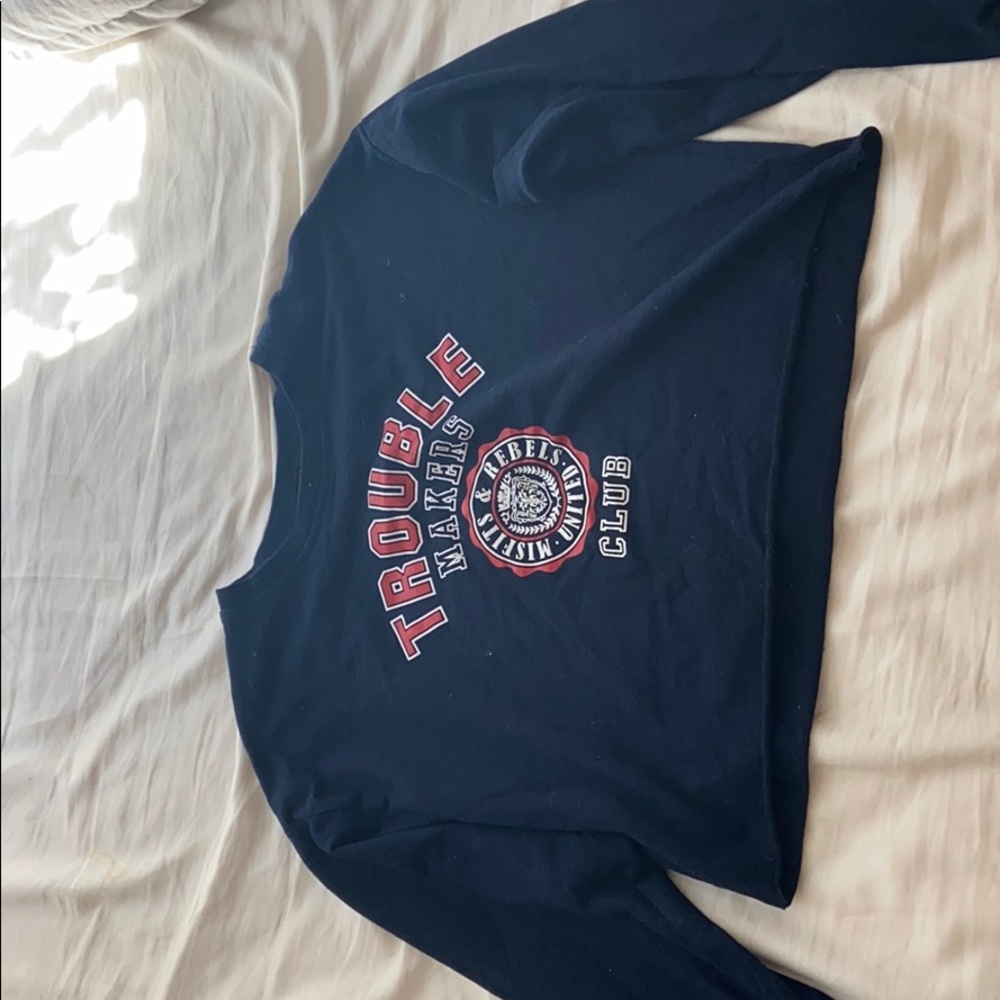 Girls navy blue shirt